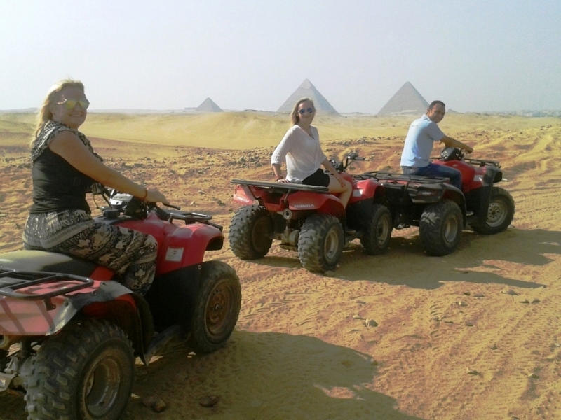 A Quad Bike Tour to the City Desert in the Pyramids