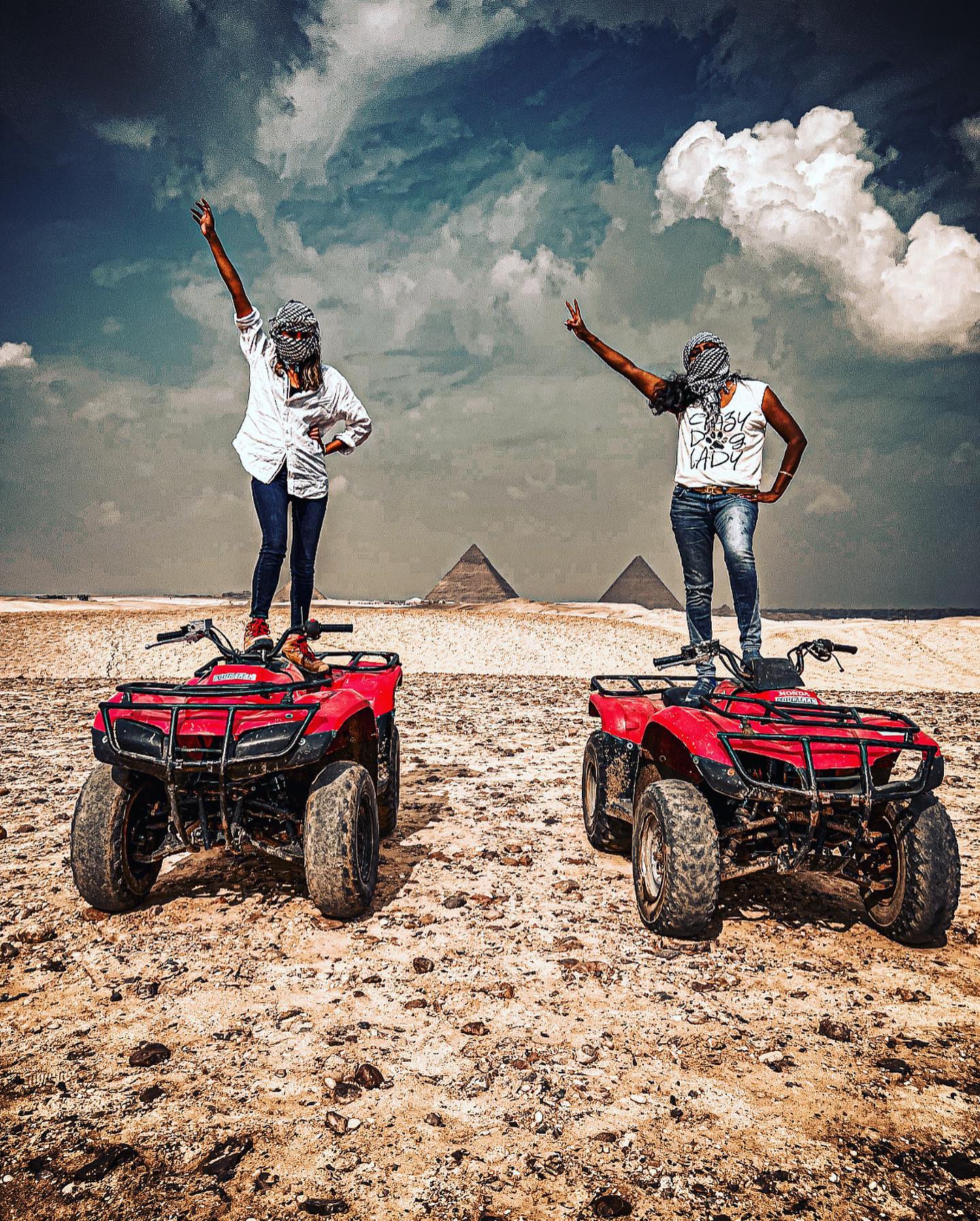 A Quad Bike Tour to the City Desert in the Pyramids